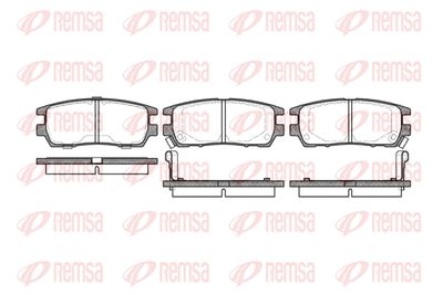 Колодки тормозные дисковые REMSA 040502