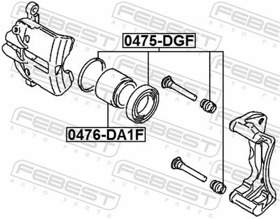 Поршень тормозного суппорта MasterKit 77A1756