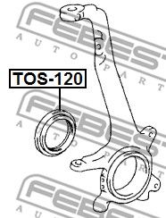 Сальник полуоси FEBEST TOS120
