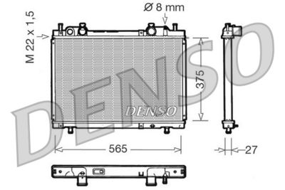 Радиатор охлаждения DENSO DRM09026