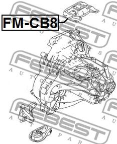 Подушка двигателя FEBEST FMCB8