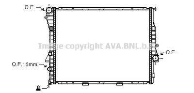 Радиатор системы охлаждения AVA BWA2276
