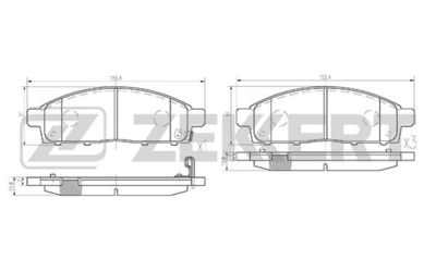 Колодки тормозные дисковые передние Zekkert BS2237