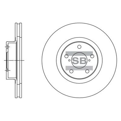Диск тормозной SANGSIN SD4702