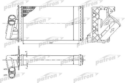 Радиатор отопителя PATRON PRS2070