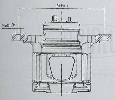 Суппорт тормозной передний левый TRIALLI CF052105