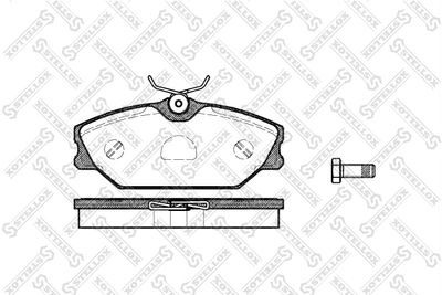 Колодки тормозные дисковые STELLOX 219000BSX