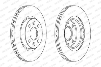 Диск тормозной FERODO DDF1096