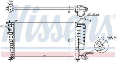 Радиатор системы охлаждения NISSENS 61313