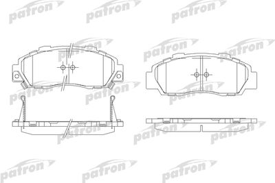 Колодки тормозные дисковые PATRON PBP905