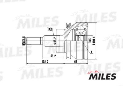 ШРУС наружный Miles GA20530