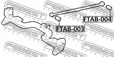 Сайлентблок рессоры задней FEBEST FTAB004