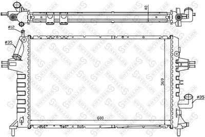 Радиатор системы охлаждения STELLOX 1025267SX