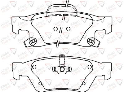 Колодки тормозные дисковые задние ZF RUSSIA GDB4448ZFR