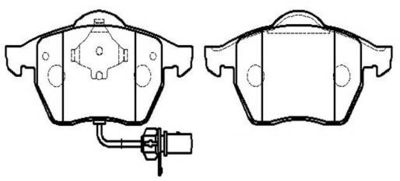 Колодки тормозные дисковые HSB HP8539