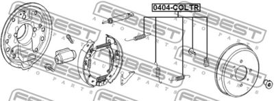 Комплект монтажный тормозных колодок MITSUBISHI 4600A016