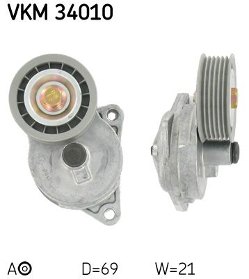 Ролик поликлинового ремня натяжной SKF VKM34010