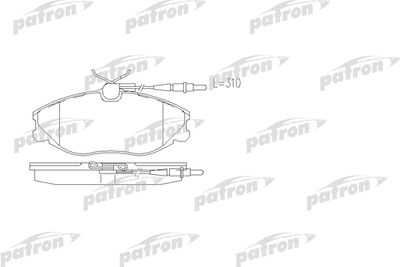 Колодки тормозные дисковые передние PATRON PBP1063