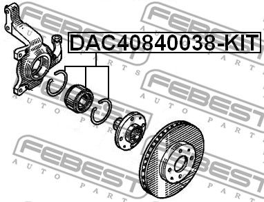Комплект подшипника ступицы FEBEST DAC40840038KIT