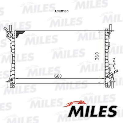 Радиатор Miles ACRM135