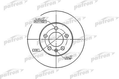 Диск тормозной передний PATRON PBD2803