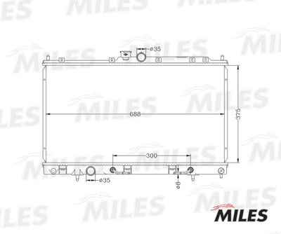 Радиатор Miles ACRB018