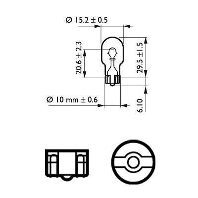 Лампа накаливания PHILIPS 12067CP