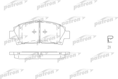 Колодки тормозные дисковые передние PATRON PBP928