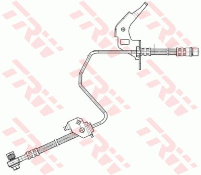 Шланг тормозной задний левый TRW PHD567