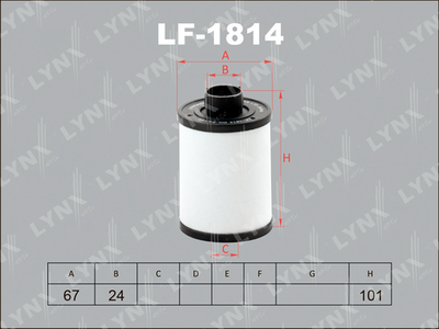 Фильтр топливный LYNXauto LF1814