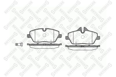 Колодки тормозные дисковые передние STELLOX 1142000SX