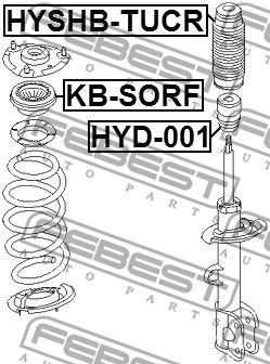 Подшипник опоры амортизатора Hyundai/Kia 546092P500FFF