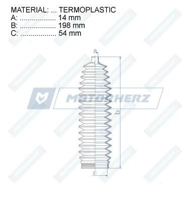 Пыльник рулевой рейки MotorHerz RDZ0607MG