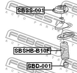 Пыльник амортизатора переднего SUBARU 20322AA000