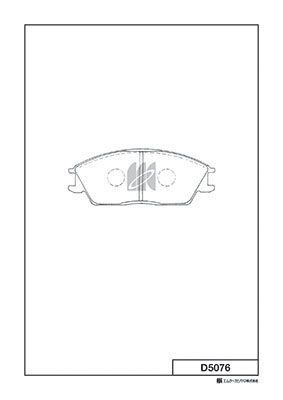 Колодки тормозные дисковые MK KASHIYAMA D5076
