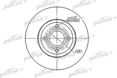 Диск тормозной PATRON PBD2597