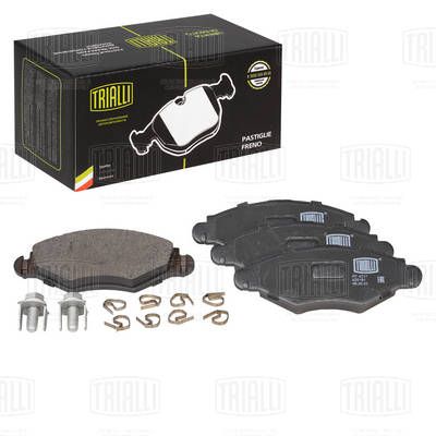 Диски тормозные с колодками передние комплект TRIALLI PF4317