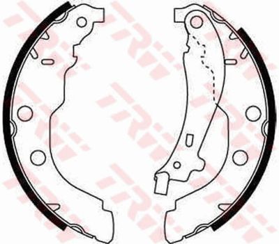 Колодки тормозные барабанные TRW GS8617