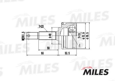 ШРУС наружный Miles GA20301