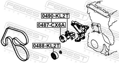 Ролик натяжителя MITSUBISHI 1345A119