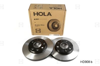 Диск тормозной передний вентилируемый HOLA HD908