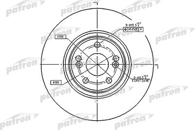 Диск тормозной передний PATRON PBD4259