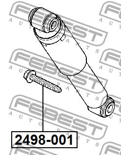 Болт FEBEST 2498001
