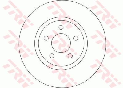 Диск тормозной передний TRW DF4190