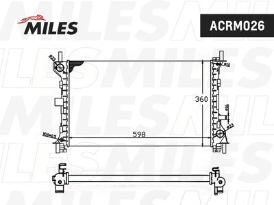 Радиатор Miles ACRM026