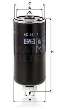 Фильтр топливный MANN-FILTER WK8541