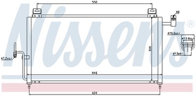 Радиатор кондиционера NISSENS 94720
