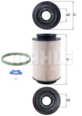 Фильтр топливный MAHLE KX178D