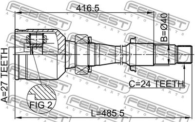 ШРУС внутренний правый FEBEST 0111MCV30RH