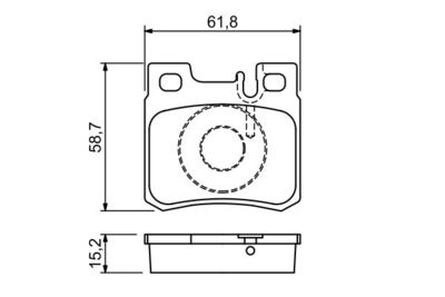 Колодки тормозные дисковые BOSCH 0986490260